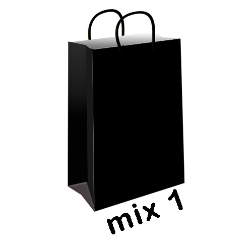 پاکت هدیه (گیفت بگ) میکس سایز 1 کد mix1-black