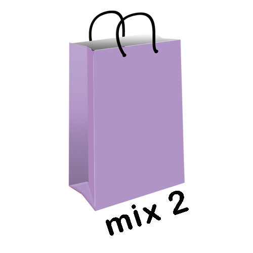 پاکت هدیه (گیفت بگ) میکس پاستیلی سایز 1 کد mix2-purple