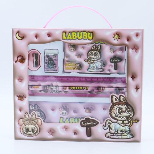 پک هدیه لوازم التحریر مدل 6 تکه طرح لبوبو 1