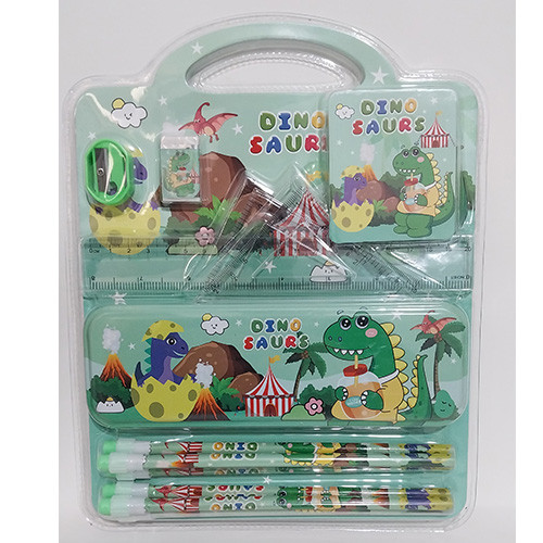 پک هدیه لوازم تحریر مدل 12 تکه سبز