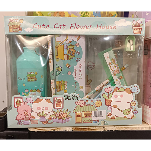 پک هدیه فانتزی لوازم التحریر 7 تکه (فروش به صورت عمده) سبز