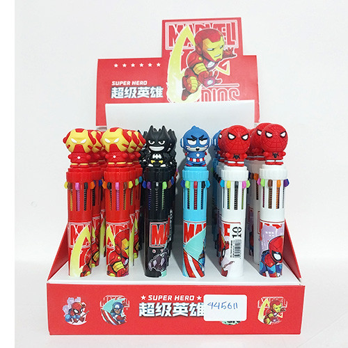 خودکار فانتزی 10 رنگ طرح ابرقهرمانان شاخص