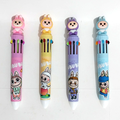 خودکار فانتزی 10 رنگ طرح لبوبو (بسته 36 تایی) گالری