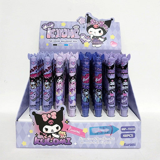 خودکار فانتزی 2 رنگ طرح کرومی (بسته 48 تایی) شاخص