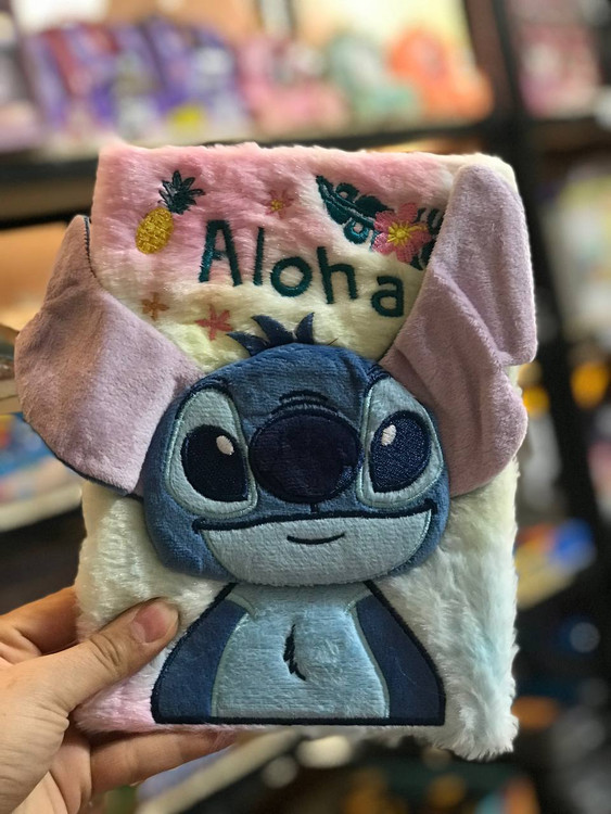 دفتر 100 برگ با جلد پارچهای پشمی برجسته طرح استیچ