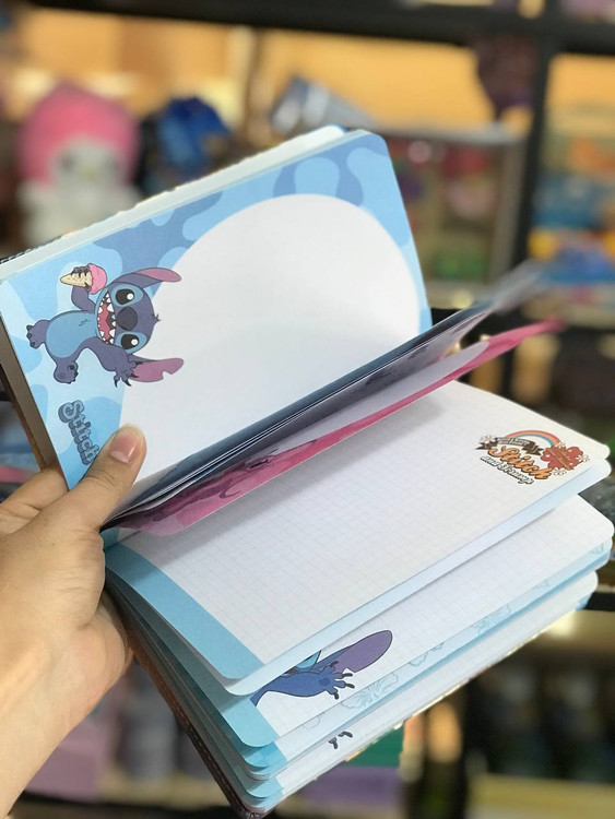 دفتر 100 برگ چندمنظوره با جلد برجسته طرح استیچ