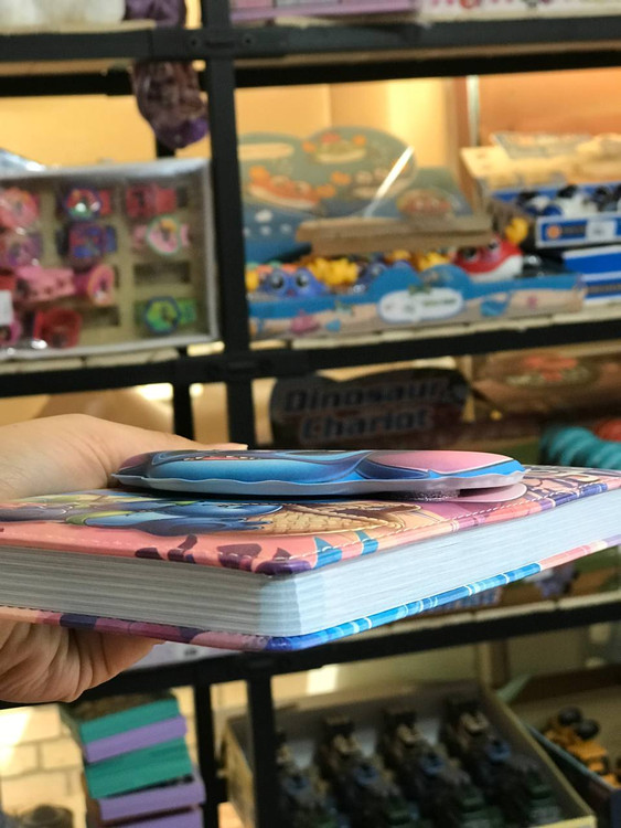 دفتر 100 برگ چندمنظوره با جلد برجسته طرح استیچ