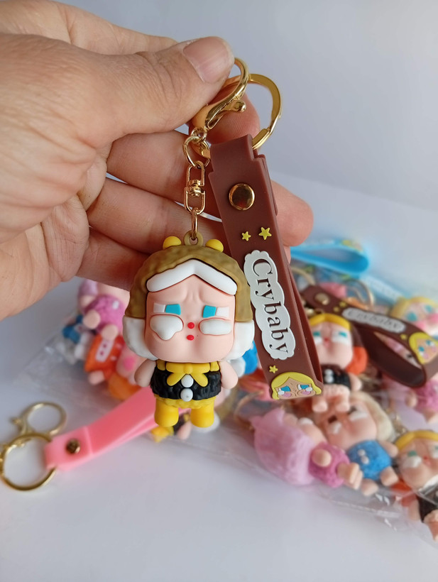 جاکلیدی فانتزی سیلیکونی Cry Baby (بسته 12 تایی میکس)