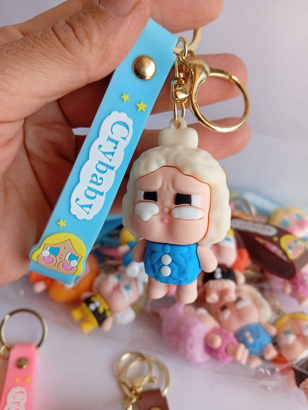 جاکلیدی فانتزی سیلیکونی Cry Baby (بسته 12 تایی میکس)