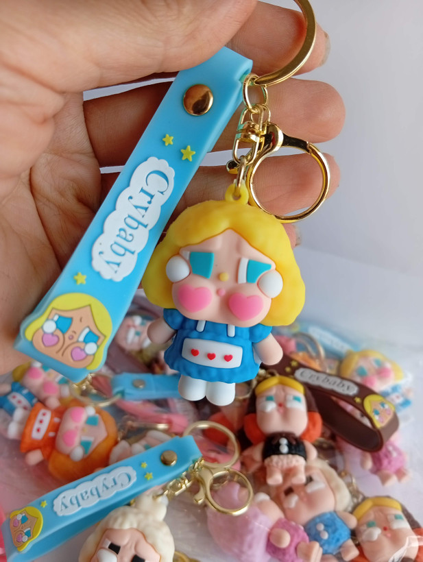 جاکلیدی فانتزی سیلیکونی Cry Baby (بسته 12 تایی میکس)