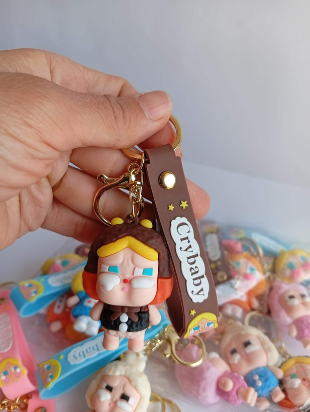 جاکلیدی فانتزی سیلیکونی Cry Baby (بسته 12 تایی میکس)