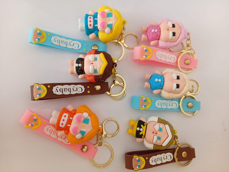 جاکلیدی فانتزی سیلیکونی Cry Baby (بسته 12 تایی میکس)
