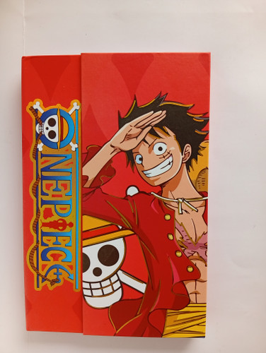 دفتر چند منظوره 100 برگ جلد سخت مگنتی طرح ONE PIECE قرمز