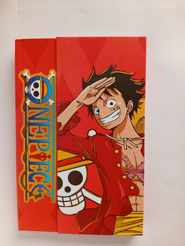 دفتر چند منظوره 100 برگ جلد سخت مگنتی طرح ONE PIECE قرمز